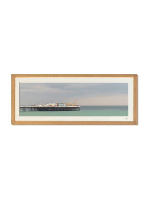 tirage photo petit format panoramique encadré à la main représentant le Palace Pier de Brighton
