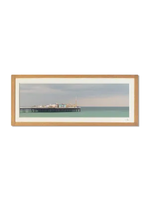 tirage photo petit format panoramique encadré à la main représentant le Palace Pier de Brighton