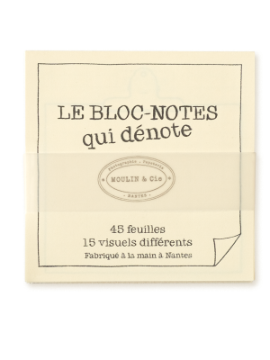 bloc-notes artisanal 15 visuels différents